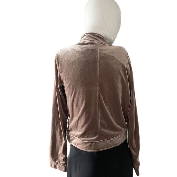 Mustard Seed Bronze Velvet Bomber Jacket - Picture 3 of 5